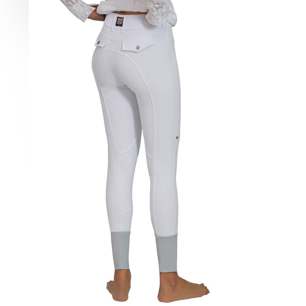 For Horses, Breeches. “Minnie” White Knee Patch  | Size IT 46 (US 30)